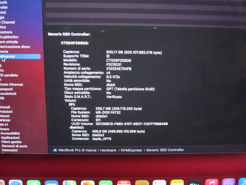 upgrade ssd crucial apple macbook pro 13 a1708