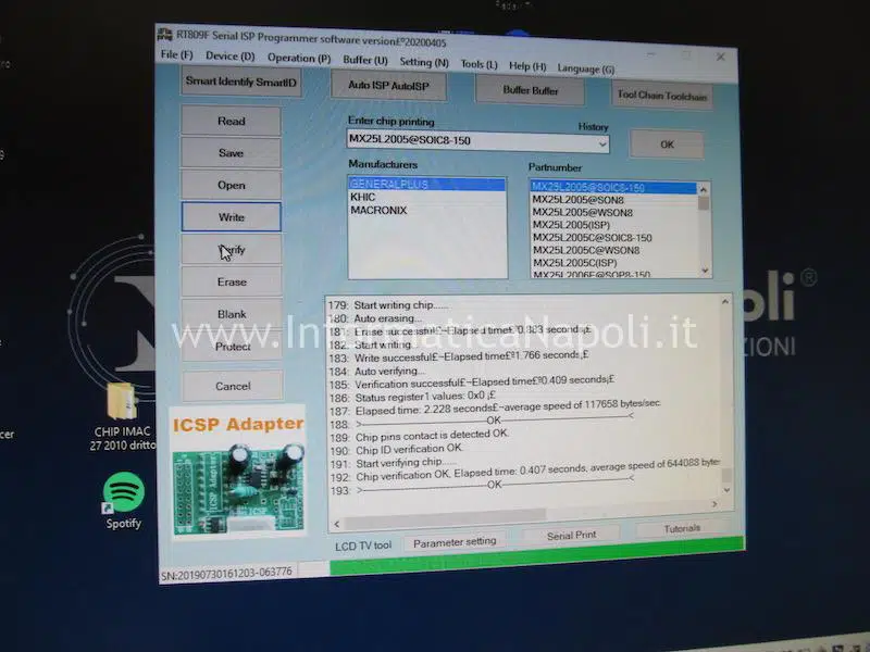 programmazione bios scheda video nVidia quadro 3gb Apple iMac 2009 2010 2011