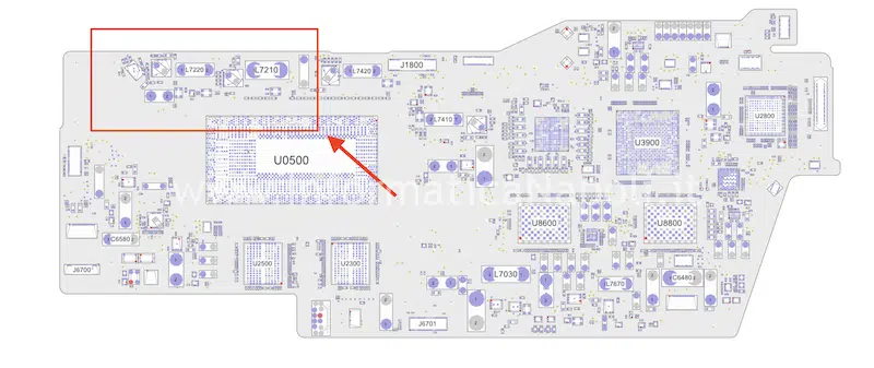 schema elettrico boardview MacBook Pro 2019 modello 2 porte Thunderbolt 3 A2159 820-01598-A