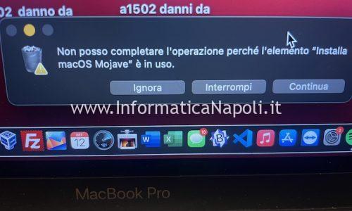 Impossibile eliminare file installer macOS High Sierra | Mojave | Catalina | BigSur