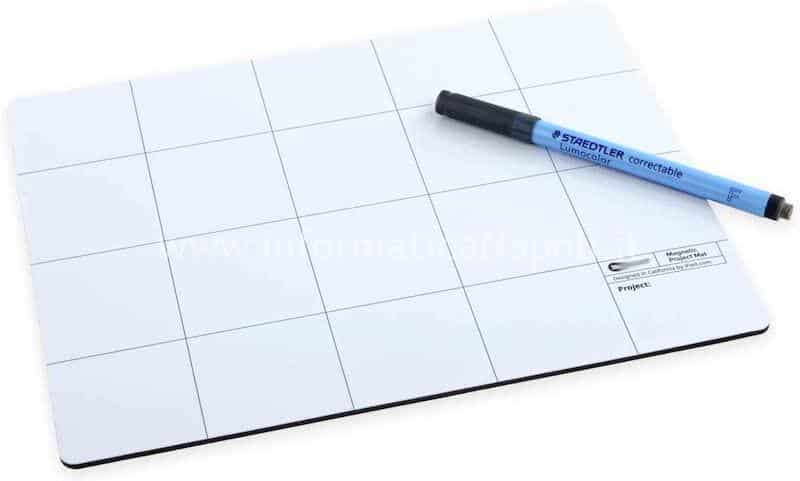 tappetino magnetico project mat con penna