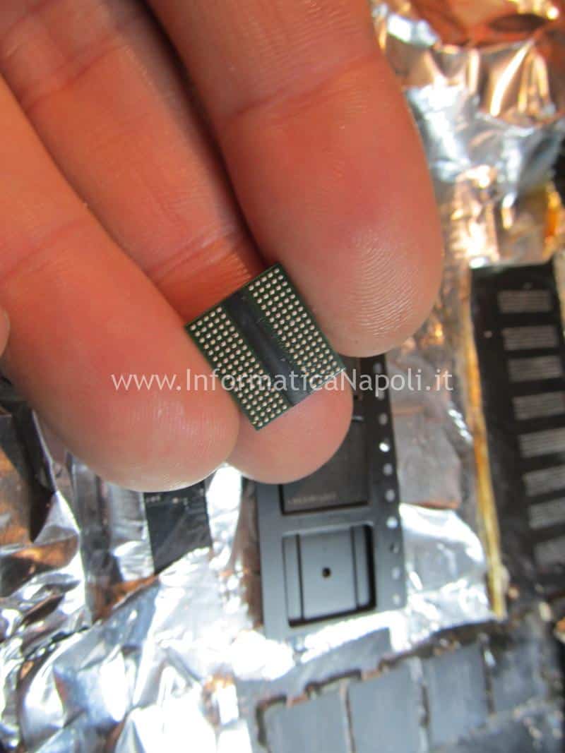 riparazione reballing chip VRAM Apple iMac 27 A1419 slim late 2013 820-3481-A 
