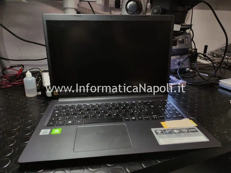Problemi schermo nero o artifizi Acer Aspire 3 A315-55G-5364 A515 GPU nVidia GeForce MX230 N17S-G0-A1 