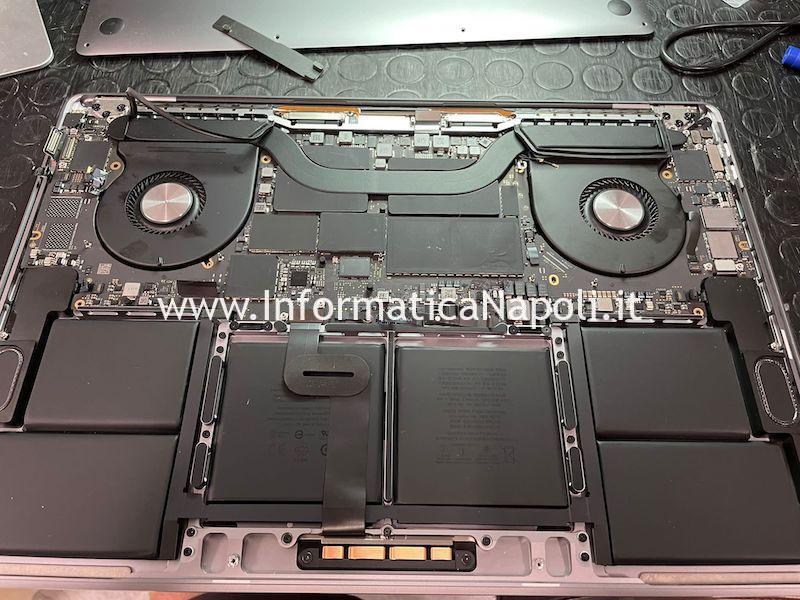 Riparazione MacBook Pro 16" 2019 A2141 820-01700-05 CD3217B12 con problemi di accensione