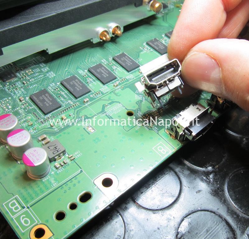 come sostituire riparare porta HDMI Microsoft Xbox One | Xbox One S | Xbox One X