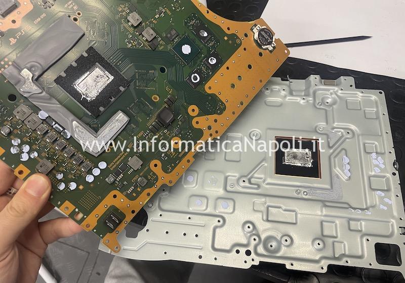 rimozione dissipatore Sony PlayStation 5 PS5 CFI-1016A