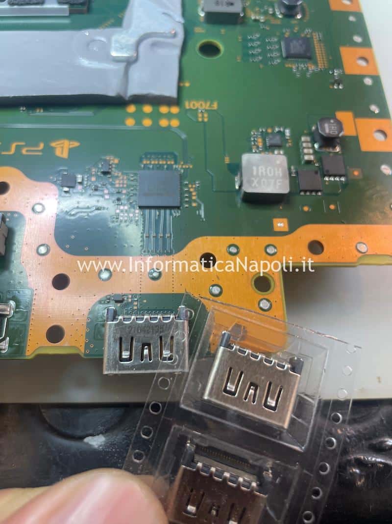come riparare connettore hdmi Sony PlayStation 5 PS5 CFI-1016A