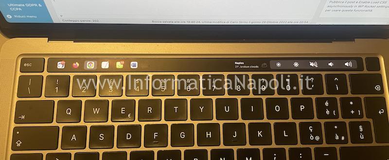 personalizzare touch bar con pock macbook
