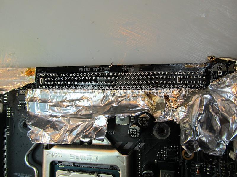 riparazione MSI Aegis X3 slot PCI-e problema riser card