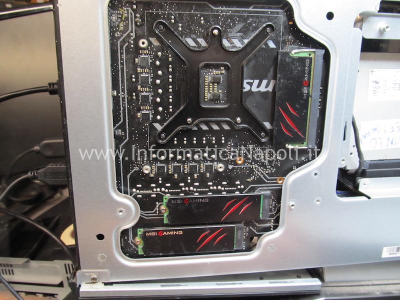 slot PCI-e sostituito su MSI Aegis X3 slot PCI-e riparato funzionante