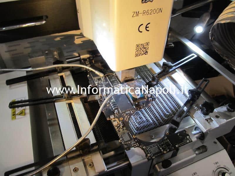 riparazione reballing rework MacBook Pro 15 A1990 2018 2019 216-0885492 gpu panic AMDRadeonAccellerator