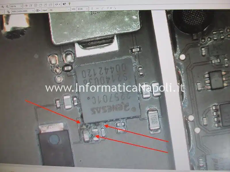 danni da liquido riparazione scheda madre Apple MacBook Pro 14 2021 | 2023 A2442 | A2779