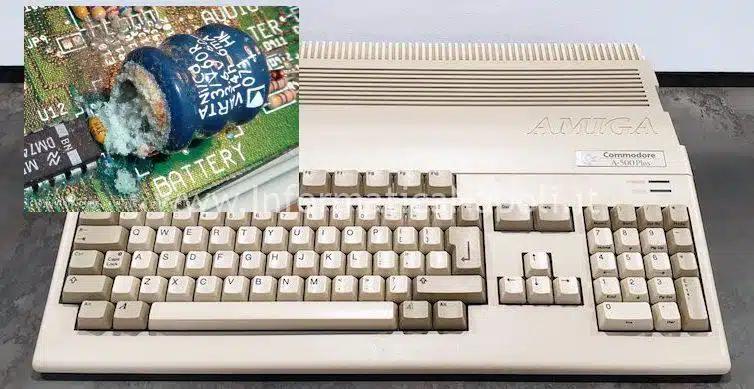 Batteria esplosa Amiga 500 plus