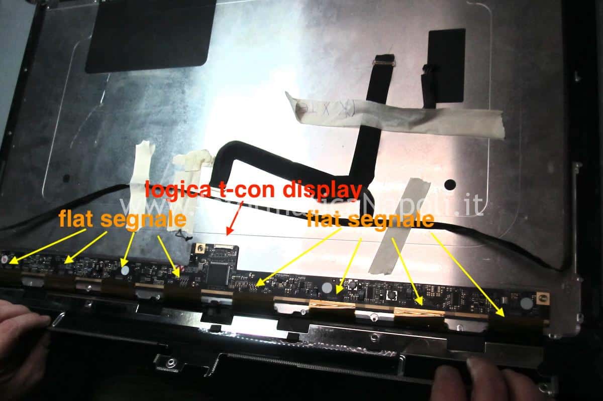 polvere e sporco all’interno del display iMac 27 A1419 2012 2013 2014 2015