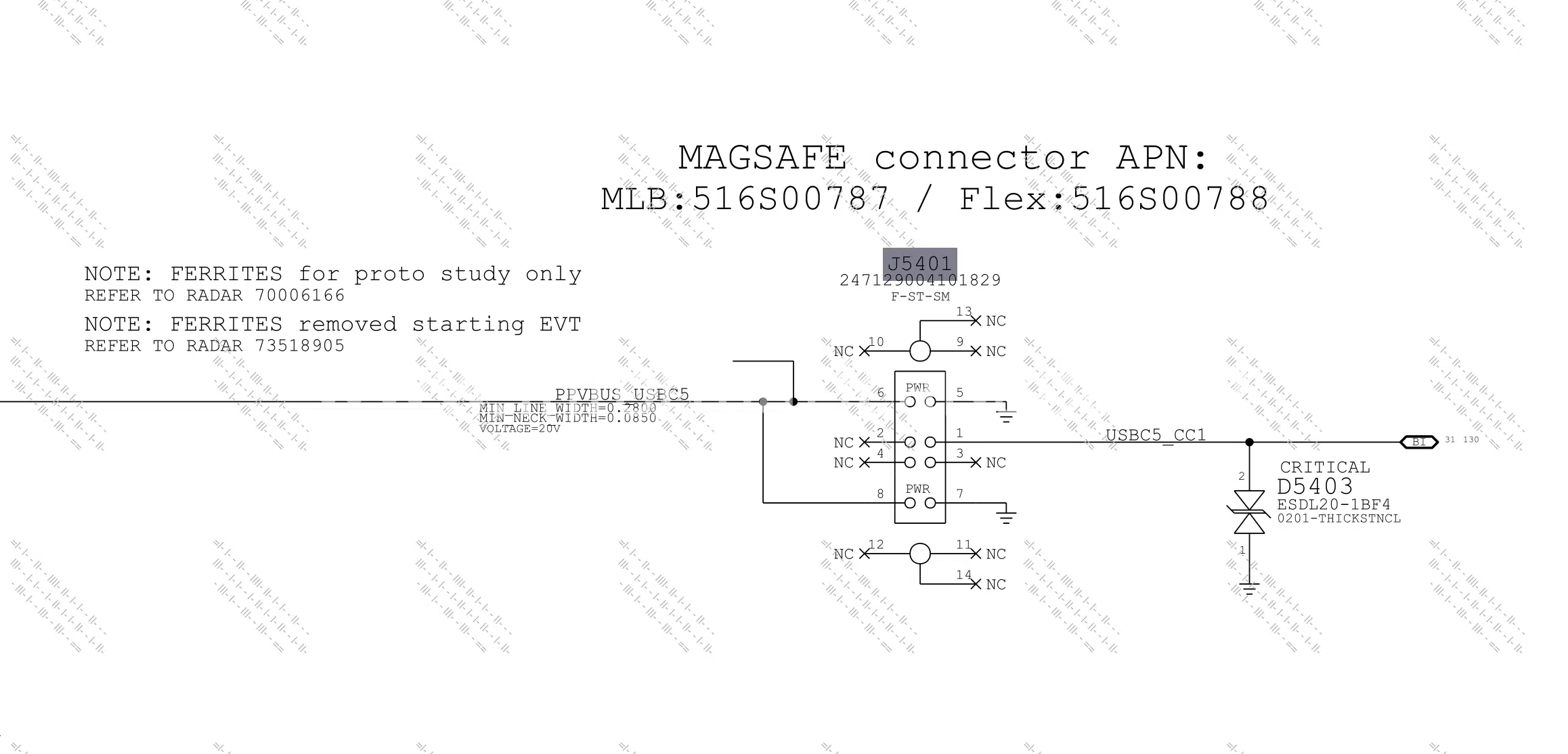 riparazione connettore magsafe 3 macbook pro 14