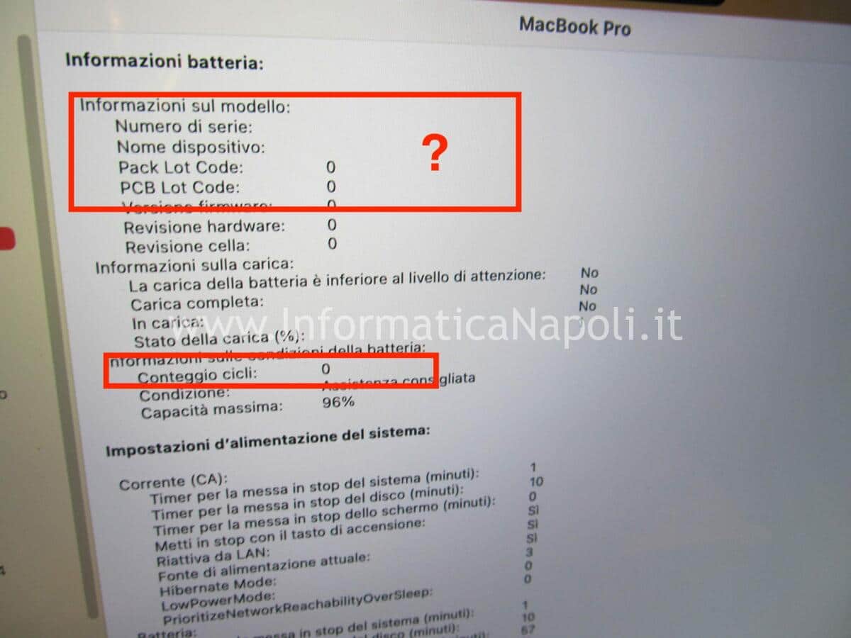 sostituzione batteria danneggiata apple macbook pro 14 A2442 | A2779