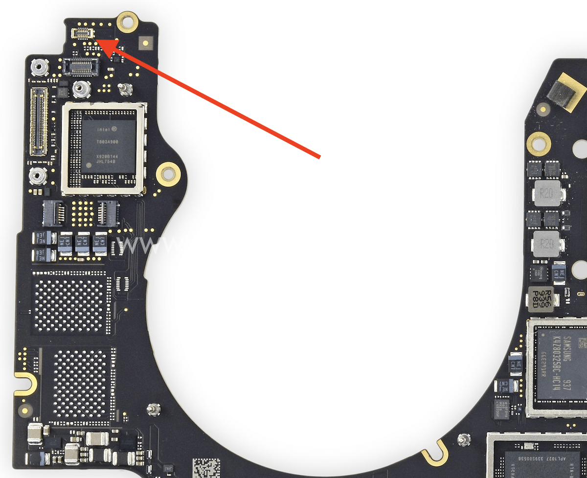 riparazione apple MacBook Pro 16" 2019 A2141 820-01700-A Touch ID J4900