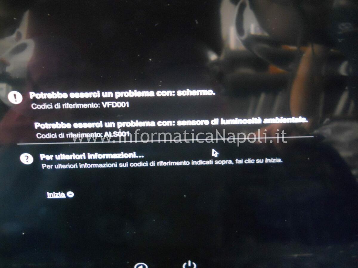 errore VFD001 potrebbe esserci un problema con lo schermo macbook air m2