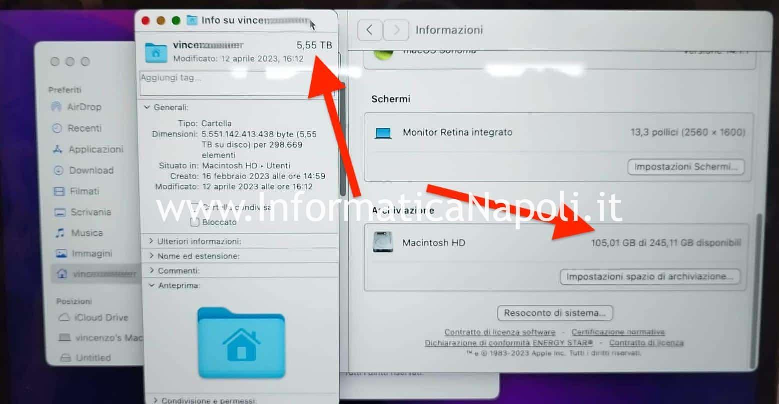ripristino sistema bloccato dopo installazione Sonoma