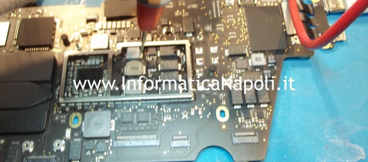 assistenza riparazione Apple MacBook Pro 13 M1 2020 A2338 circuito 3.8V Power Supply