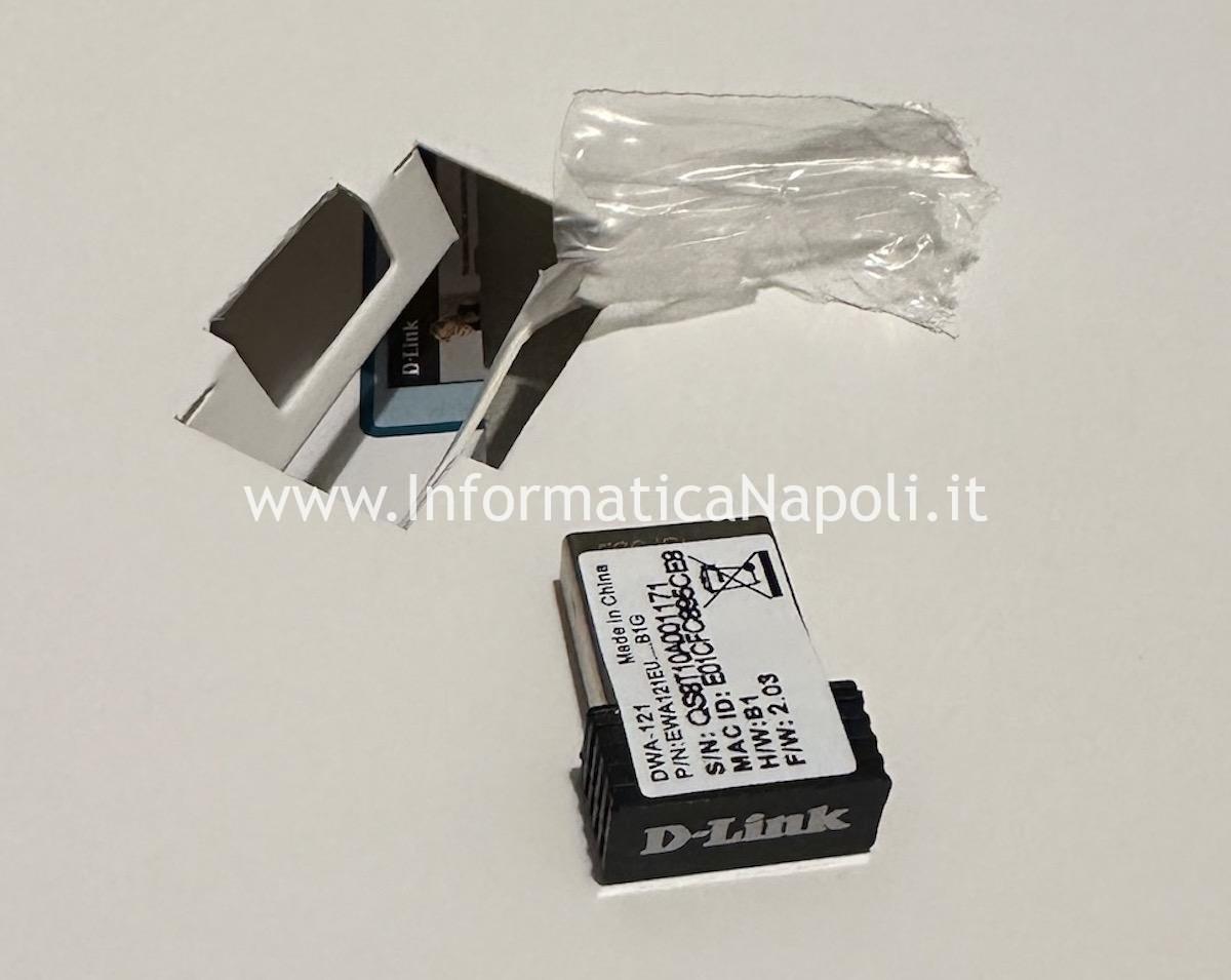 D-Link DWA-121 Adattatore USB Wireless N 150 su MacBook