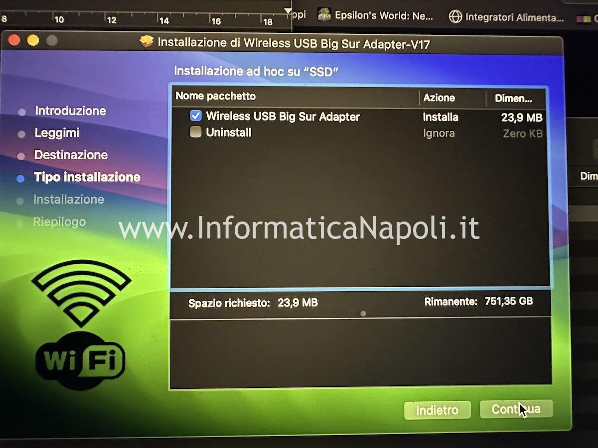 Wi-Fi No Hardware Installed installato macbook