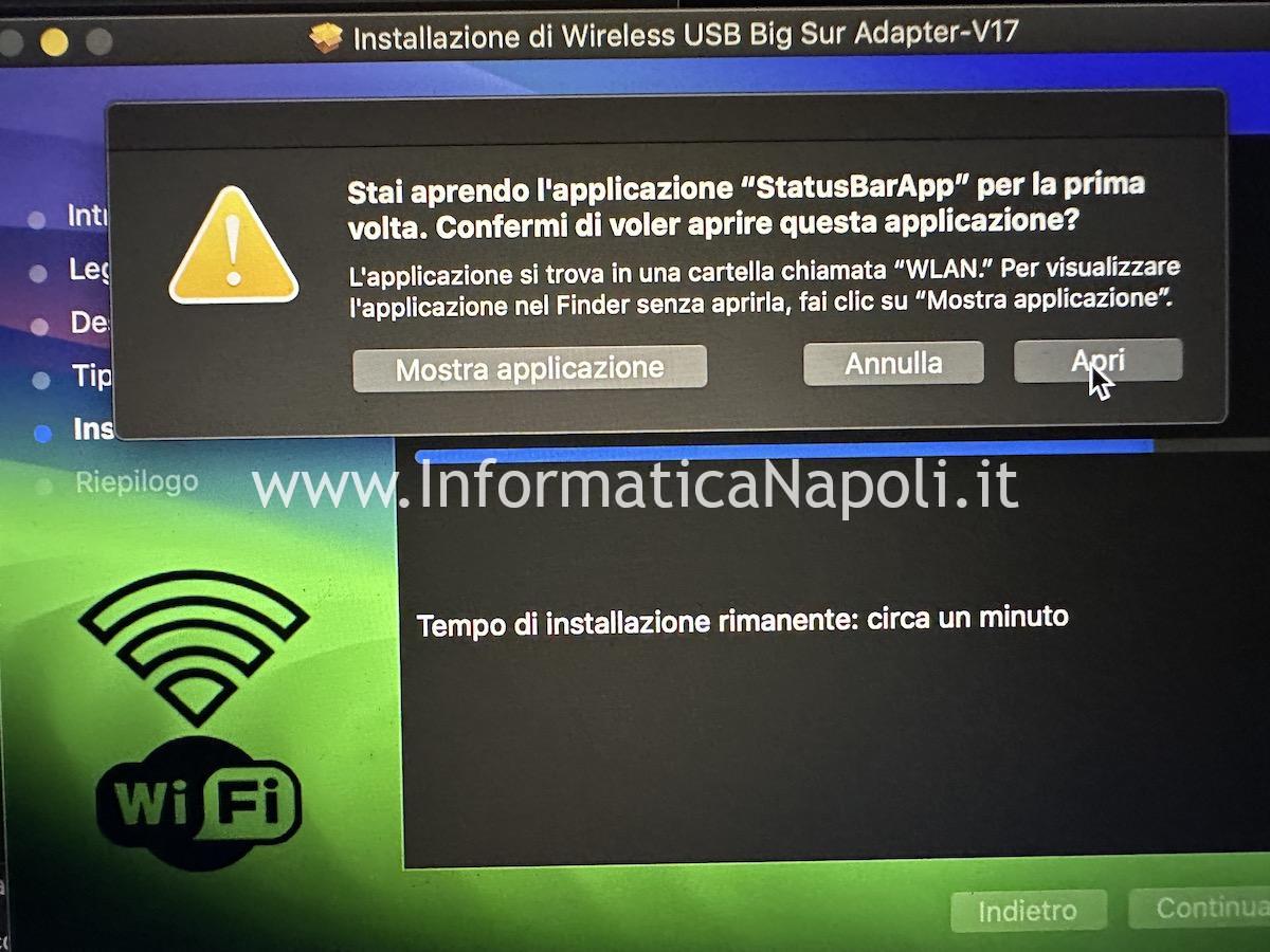 soluzione problema MacBook Wi-Fi No Hardware Installed installato