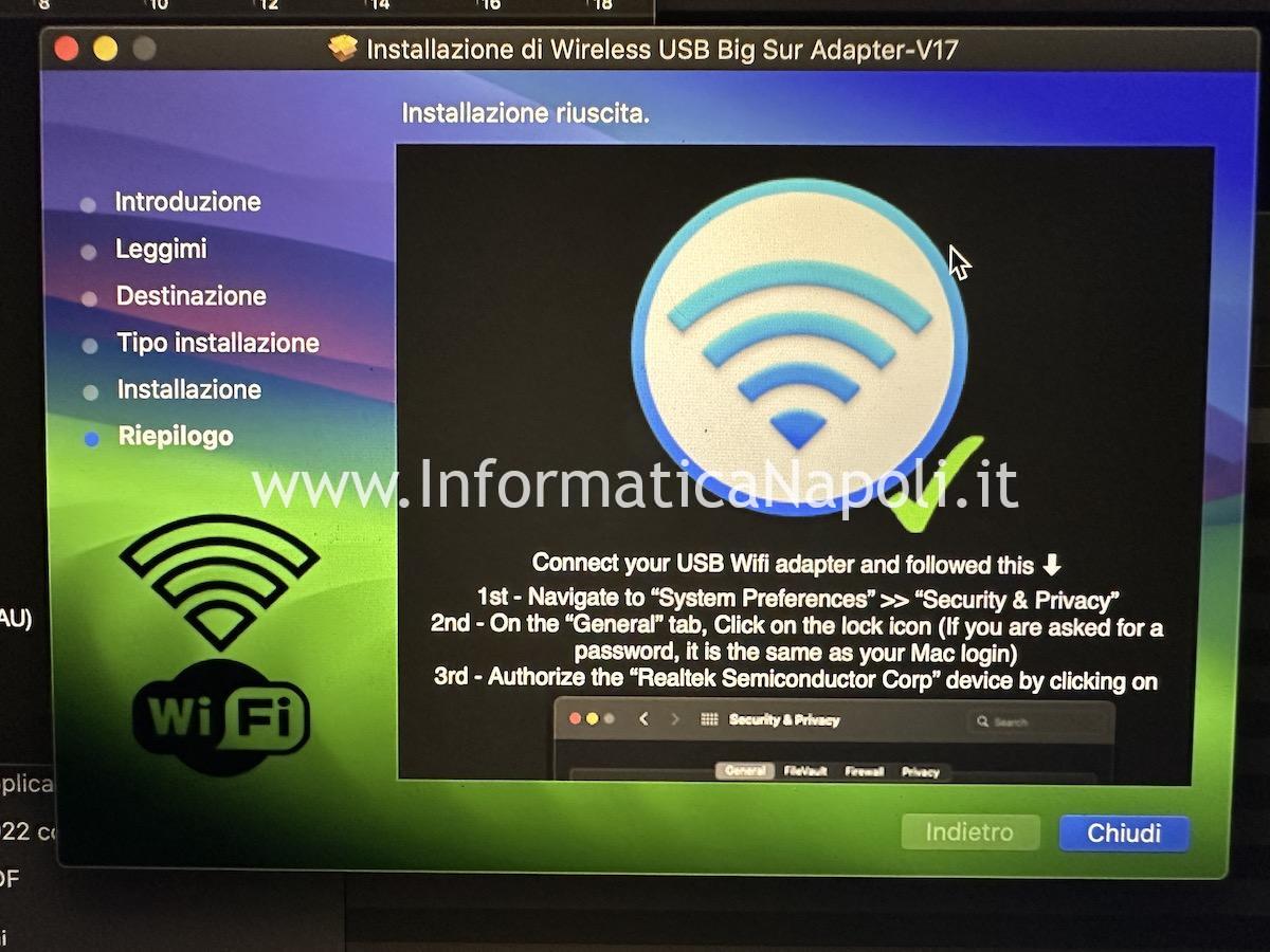 soluzione problema MacBook Wi-Fi No Hardware Installed installato